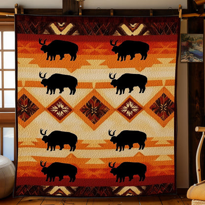 Bison Native American WJ2001004CL Quilt