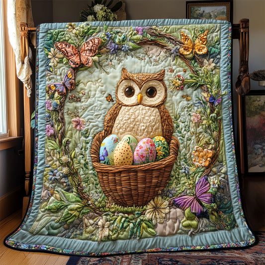 Easter Egg Owl WX0803026CL Quilt