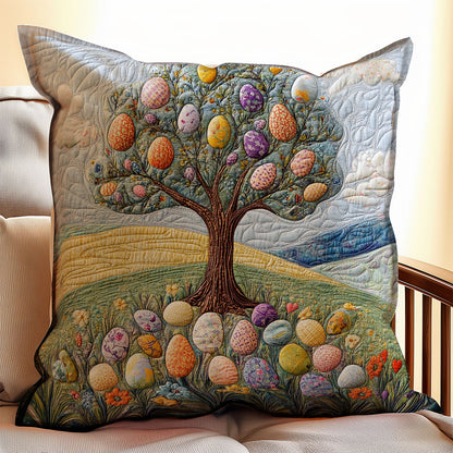 Easter Egg Tree WX0803108CL Quilt Pillow Case