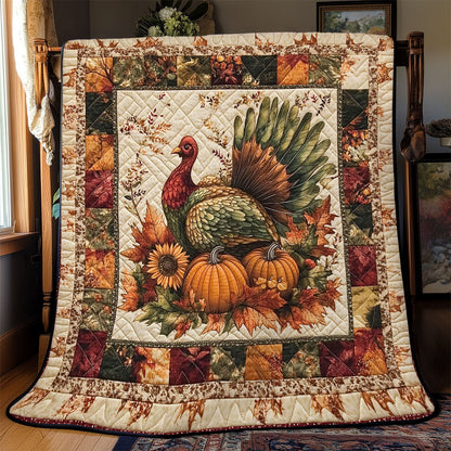 Rustic Turkey Charm WJ0301013CL Quilt