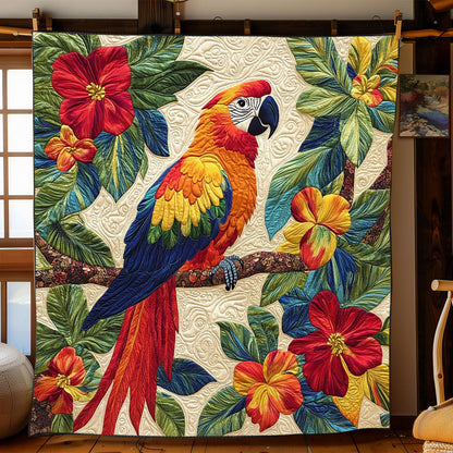 Scarlet Macaw Haven WJ0302024CL Quilt