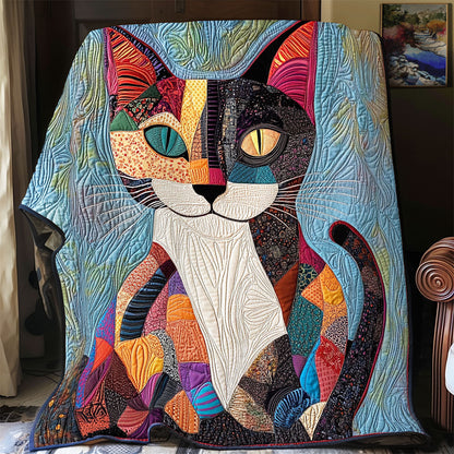 Cat Patchwork WX1702099CL Quilt