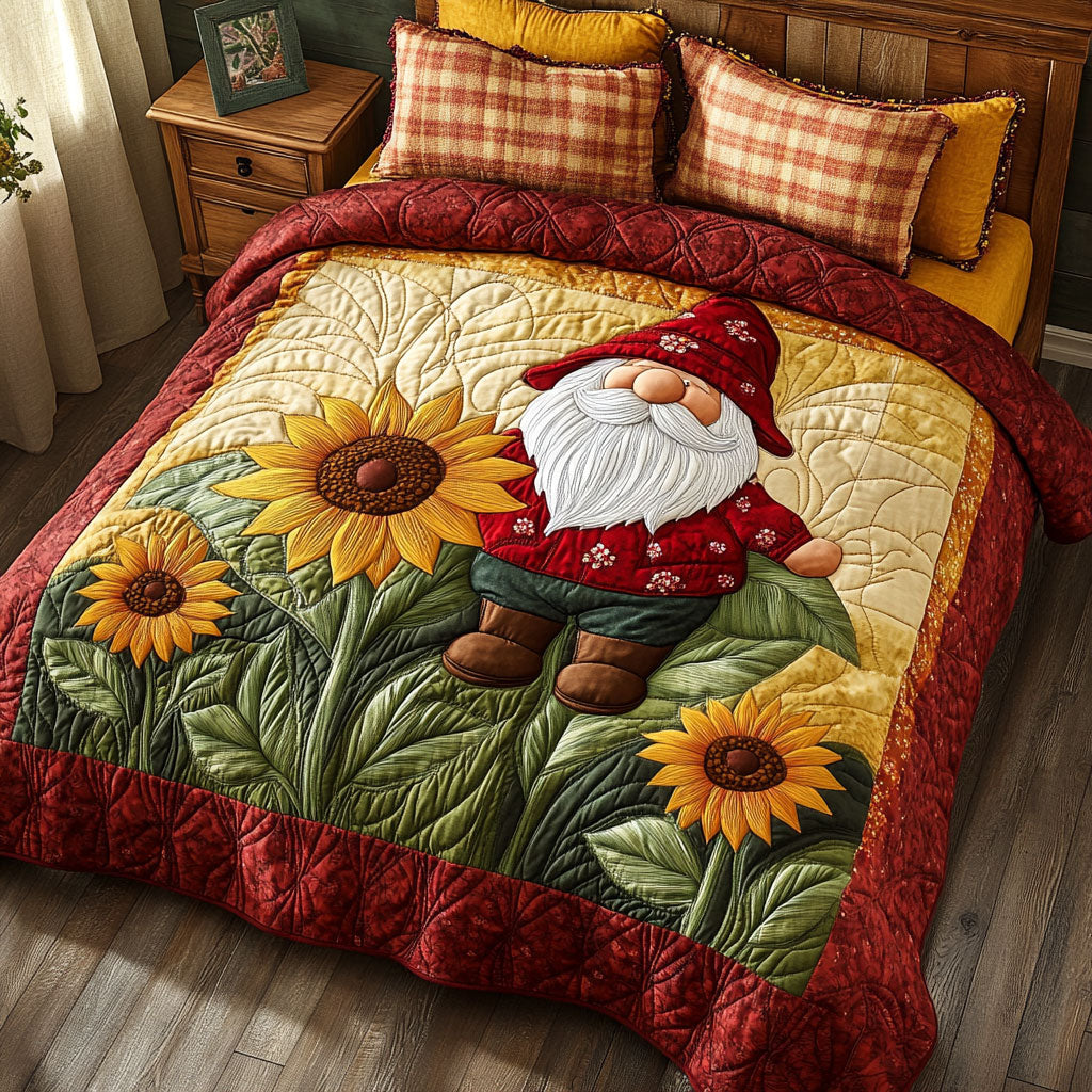 Sunflower Gnome WJ0701037CL Duvet Cover Set