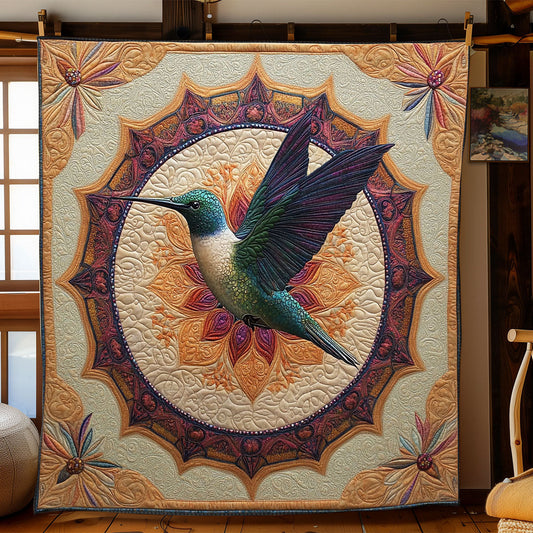 Mandala Hummingbird WJ1601010CL Quilt