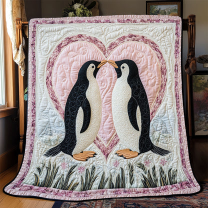 Penguins Valentine WX1601070CL Quilt