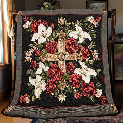 Flower Cross WX0701022CL Quilt