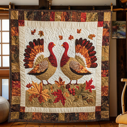 Rustic Turkey Charm WJ0401015CL Quilt