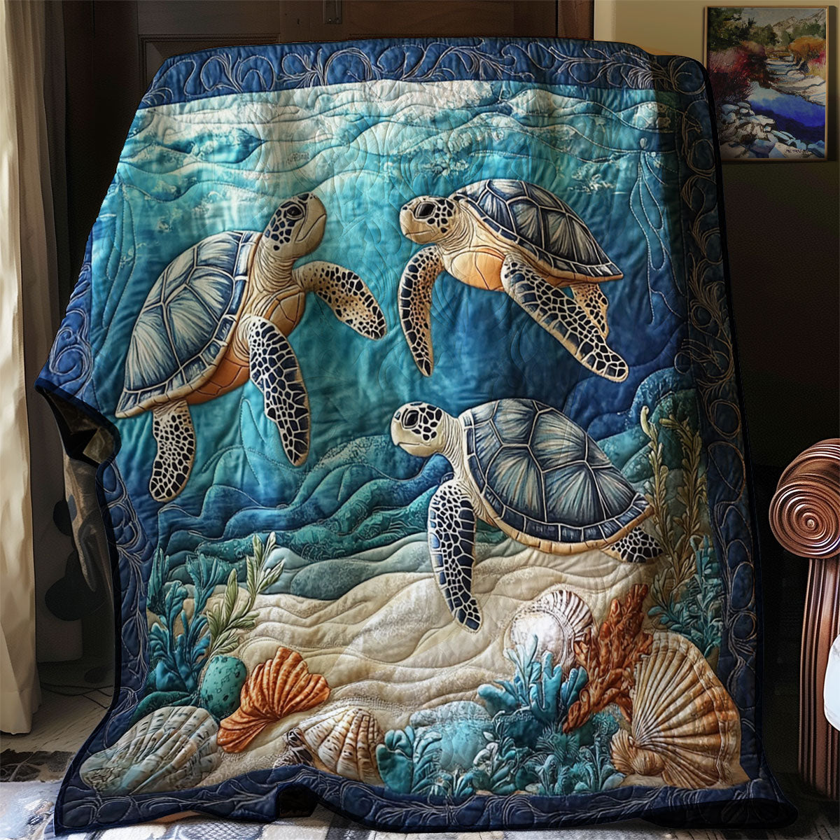 Sea Turtle WJ0301015CL Quilt