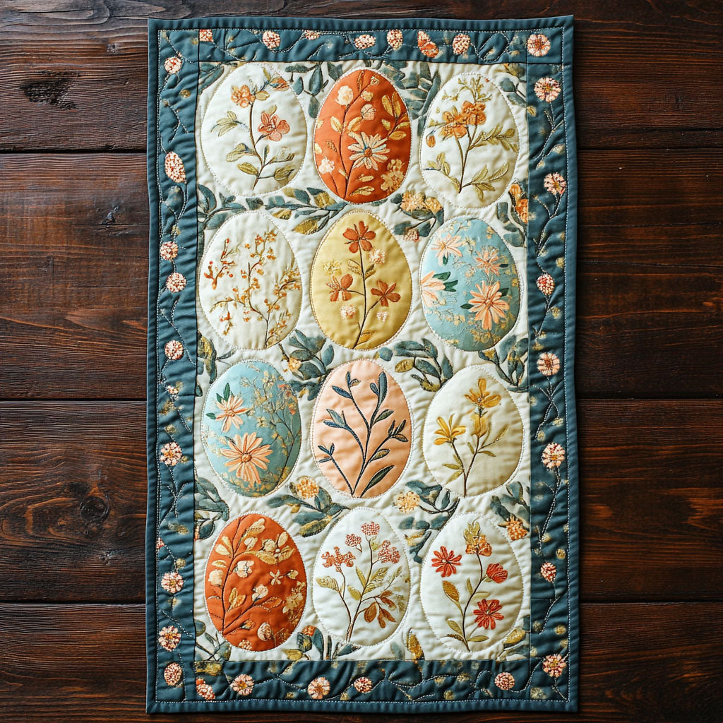 Egg Easter WX0703060CL Quilted Table Runner