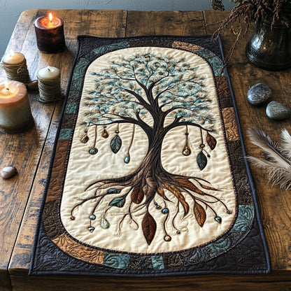 Eire’s Eternal Tree WX0703061CL Quilted Table Runner