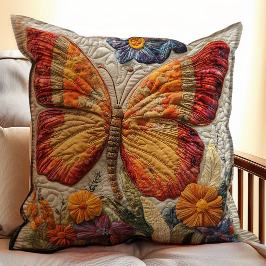 Elegant Butterfly WX0803111CL Quilt Pillow Case