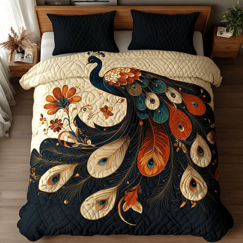 Elegant Peacock WX0403018CL Duvet Cover Set