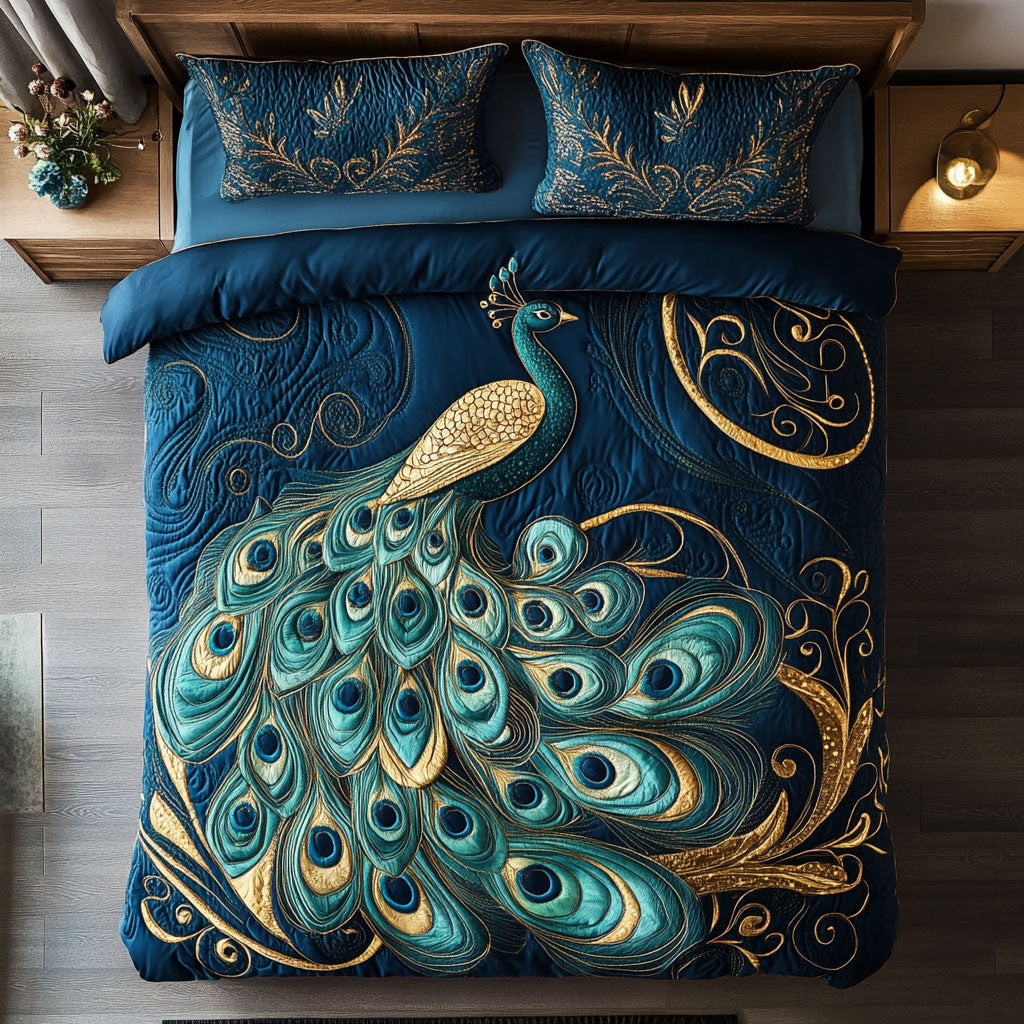 Elegant Peacock WX0403020CL Duvet Cover Set