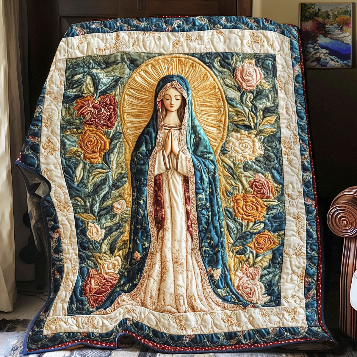 Blessed Mother WX1701019CL Quilt