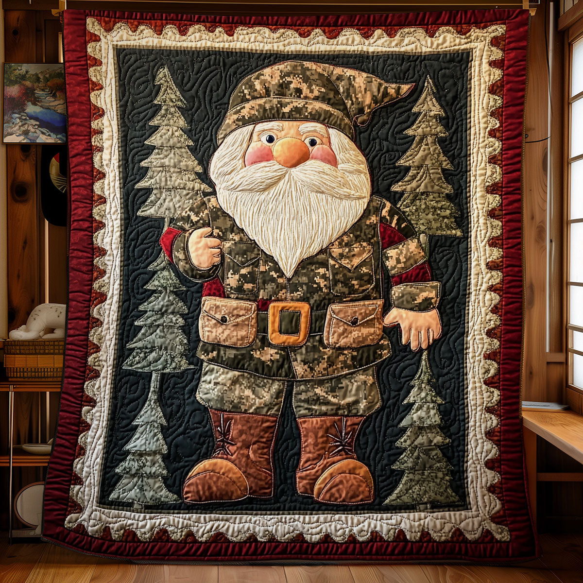 Military Gnome WX0401031CL Quilt