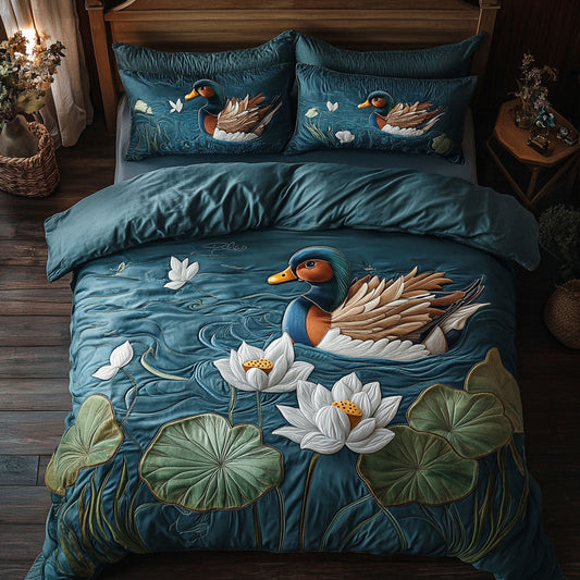 Lotus Mandarin Duck WJ2102028CL Duvet Cover Set