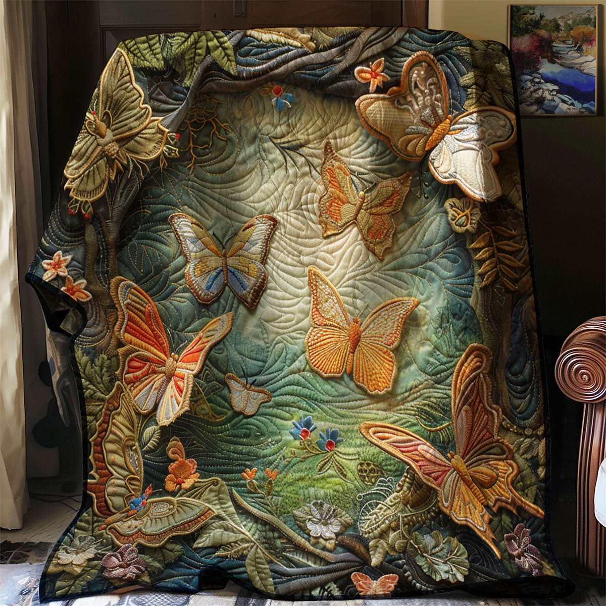 Enchanted Butterfly Forest WJ0602009CL Quilt