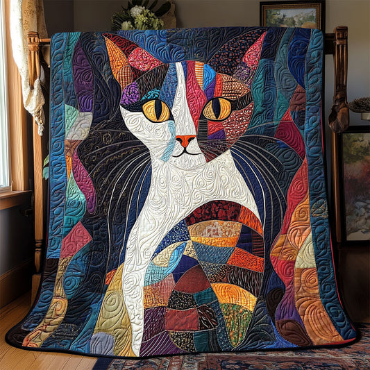 Cat Patchwork WX1702098CL Quilt