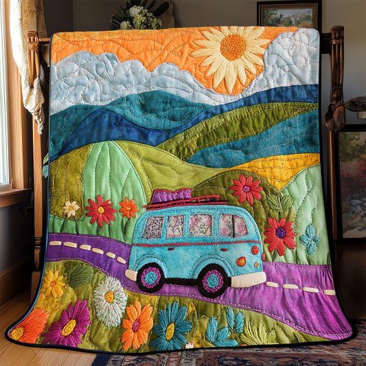 Road Trip Blooms WJ1501023CL Quilt