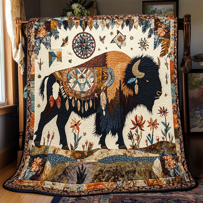 Native American Bison WX2402086CL Quilt