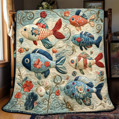 Fish Tale Bliss WJ0701008CL Quilt