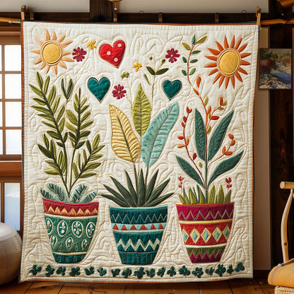 Boho Plant WJ2102001CL Quilt