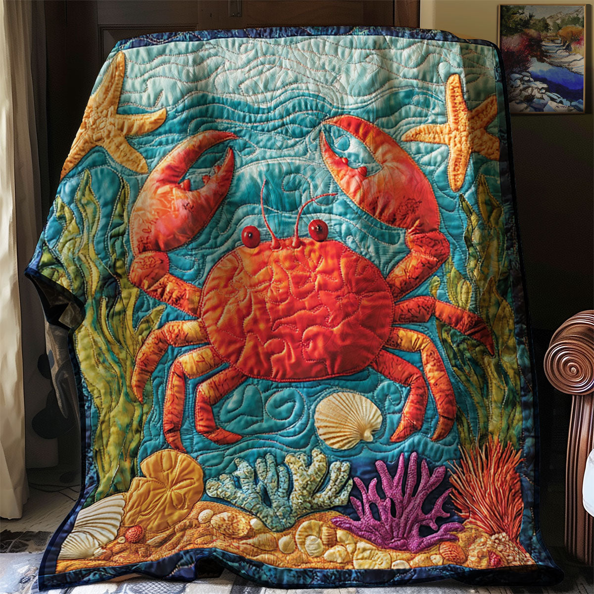 Crabby Coral Delight WJ2101005CL Quilt