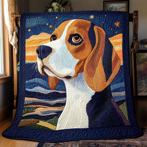 Beagle Night WX1701002CL Quilt