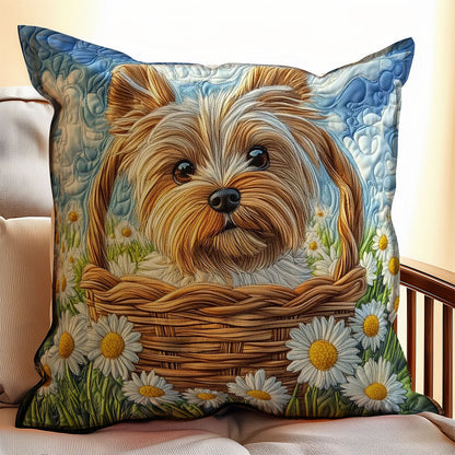 Adorable Yorkshire Terrier WX1401059CL Quilt Pillow Case