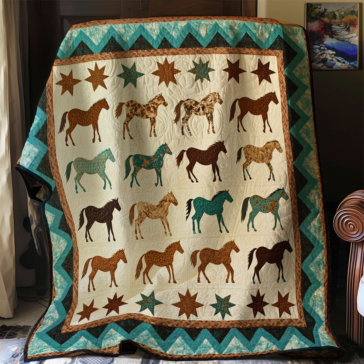 Native Horse WJ0502016CL Quilt