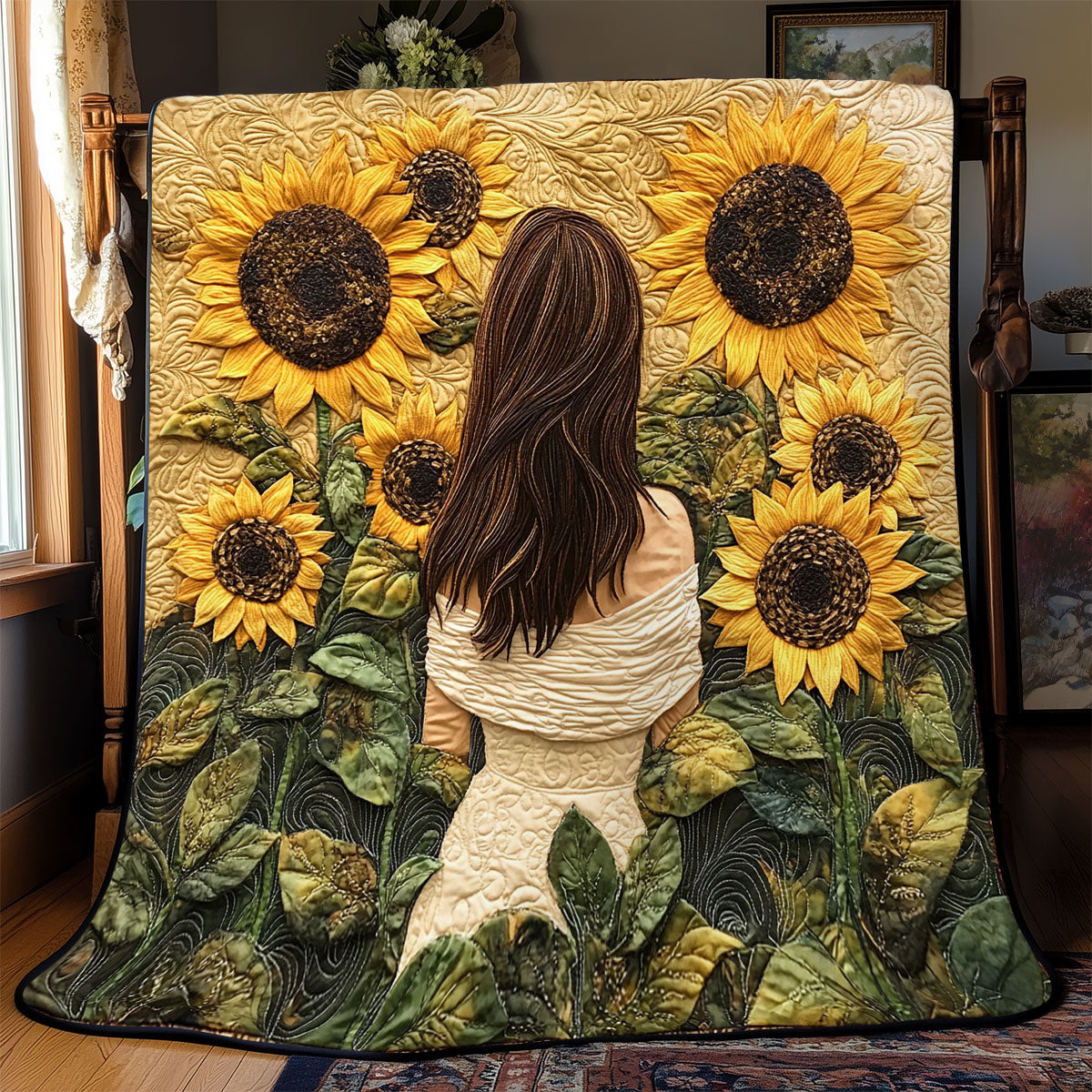 Sunflower Breeze WJ1902018CL Quilt