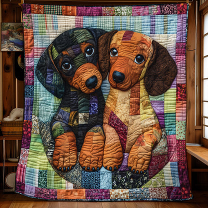 Couple Dachshund WX0301023CL Quilt