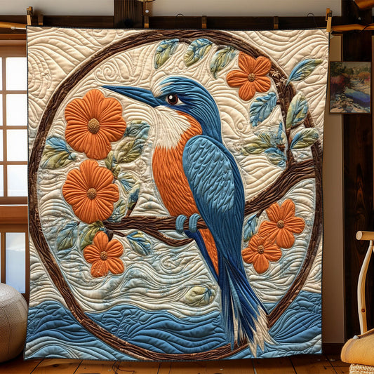 Kingfisher Bird WJ2101015CL Quilt