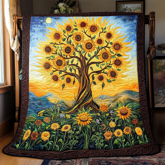 Sunflower Tree WX1801047CL Quilt