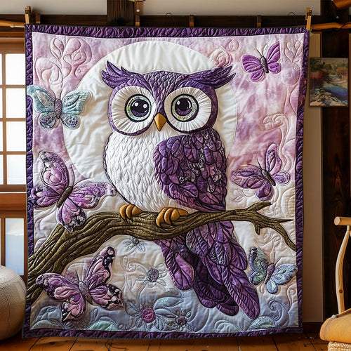 Enchanted Violet Owl WJ1601007CL Quilt