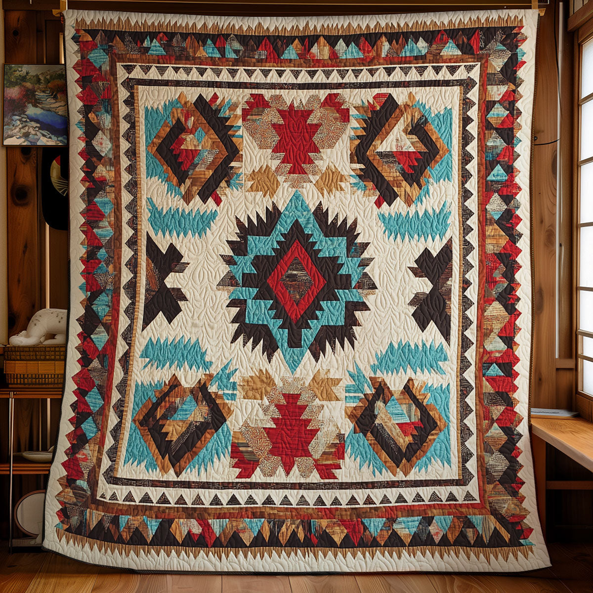 Native American Pattern WX0601029CL Quilt