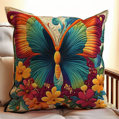 Floral Butterfly WX1003134CL Quilt Pillow Case