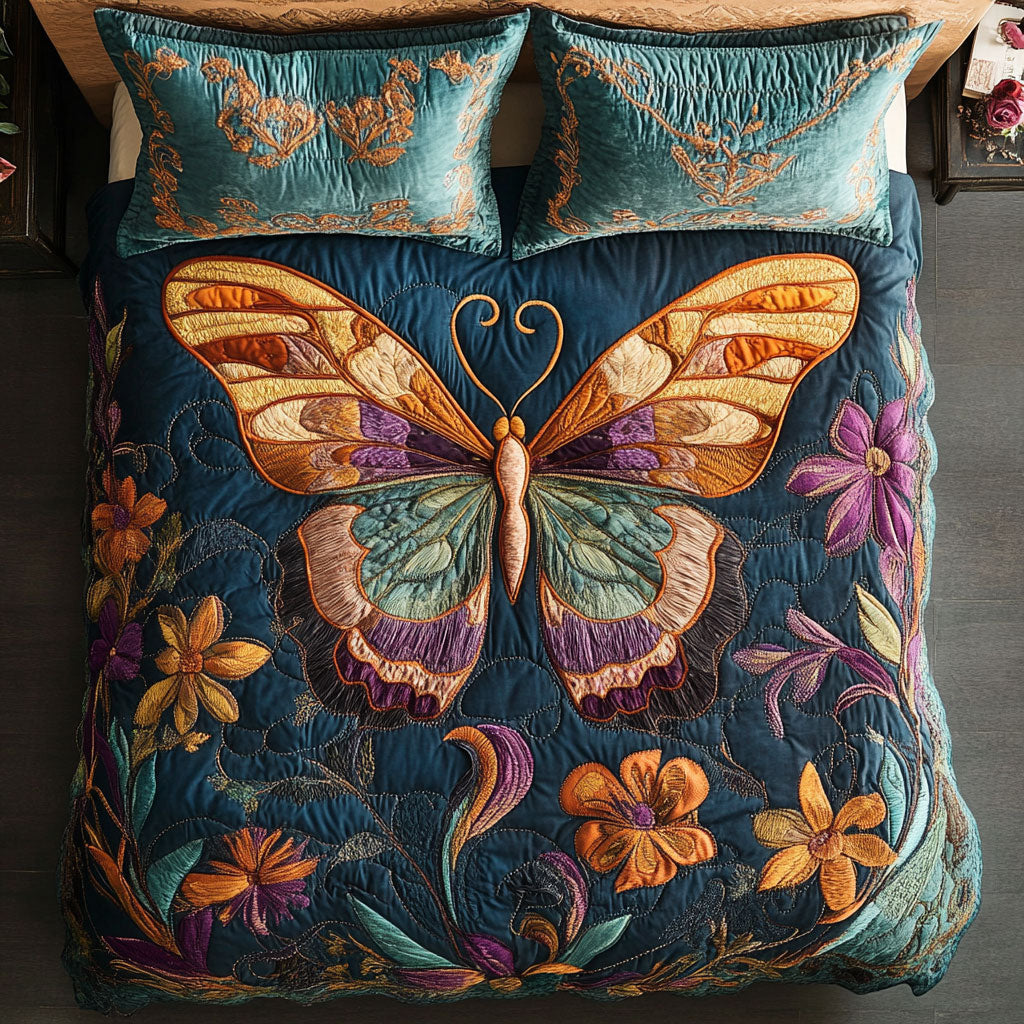 Floral Butterfly WX1303086CL Duvet Cover Set