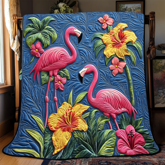 Floral Flamingo WX0603093CL Quilt