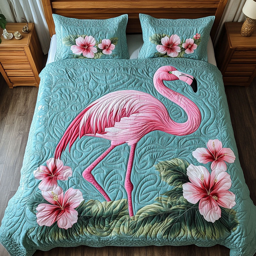 Floral Flamingo WX0703026CL Duvet Cover Set