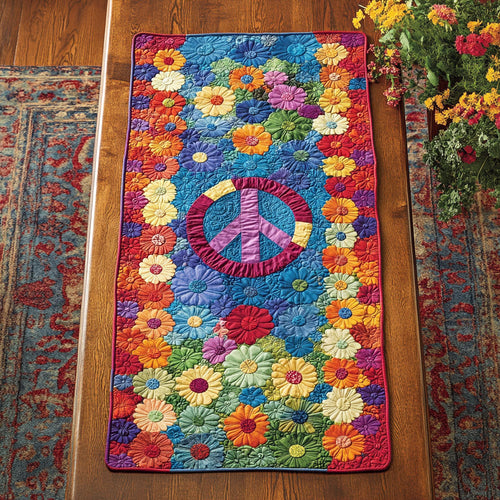 Floral Hippie WX0703072CL Quilted Table Runner