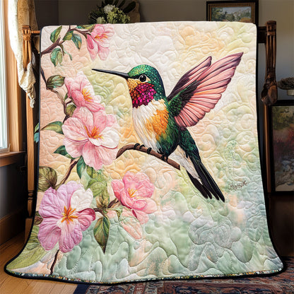 Floral Hummingbird WX1003046CL Quilt