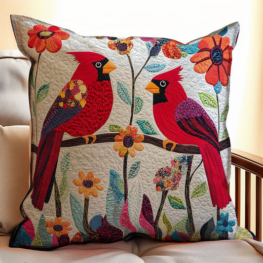 Foral Cardinal WX0603131CL Quilt Pillow Case