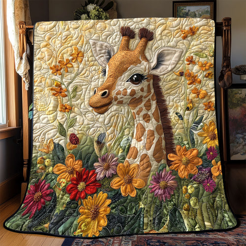 Giraffe Floral WX1003050CL Quilt