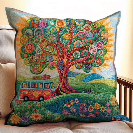 Hippie Van WX1003143CL Quilt Pillow Case