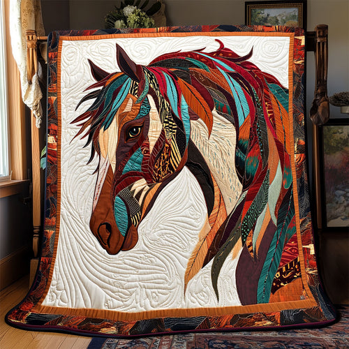 Horse Native American WX1303018CL Quilt