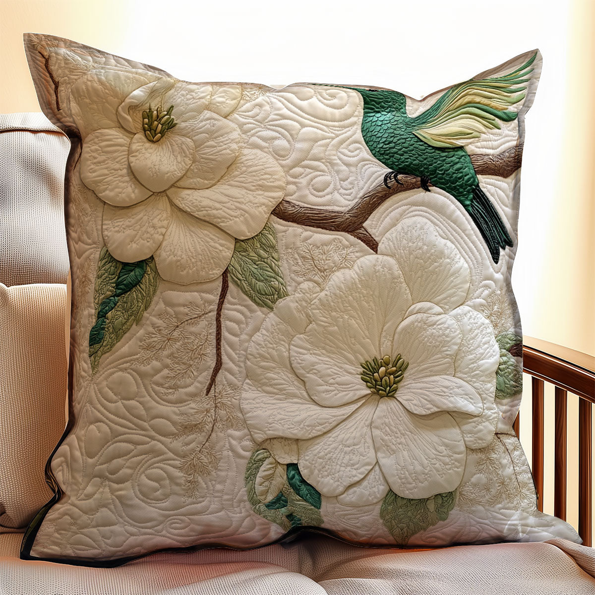 Hummingbird Magnolia WX1003146CL Quilt Pillow Case