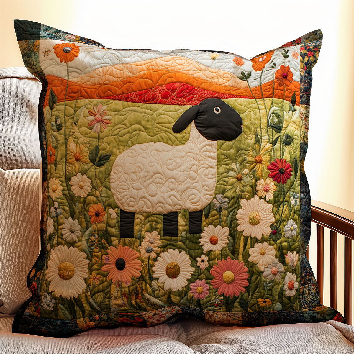 Lamb WX0603139CL Quilt Pillow Case