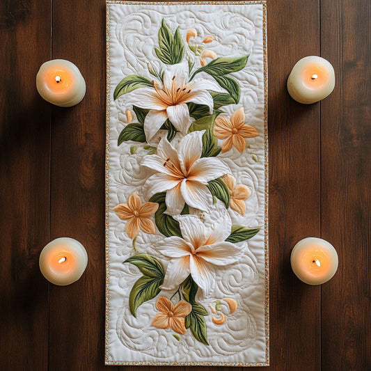 Lily Whisper WX0703079CL Quilted Table Runner