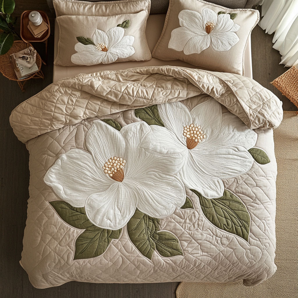 Magnolia Flower WX2802145CL Duvet Cover Set